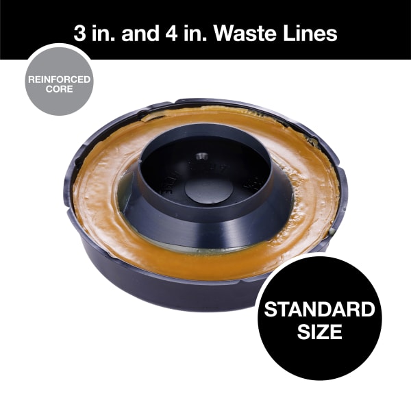4305-24 No-Seep® 3 in. or 4 in. No. 3 Reinforced Wax Gasket with Sleeve