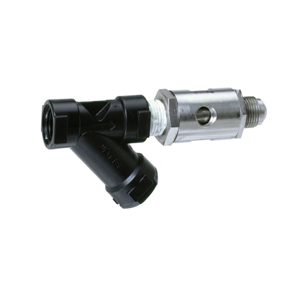0061657 3/8" Dual Check Valve Backflow Preventer, Atmospheric Vent, Wye Pattern Strainer, SAE Male Flare Outlet Connection