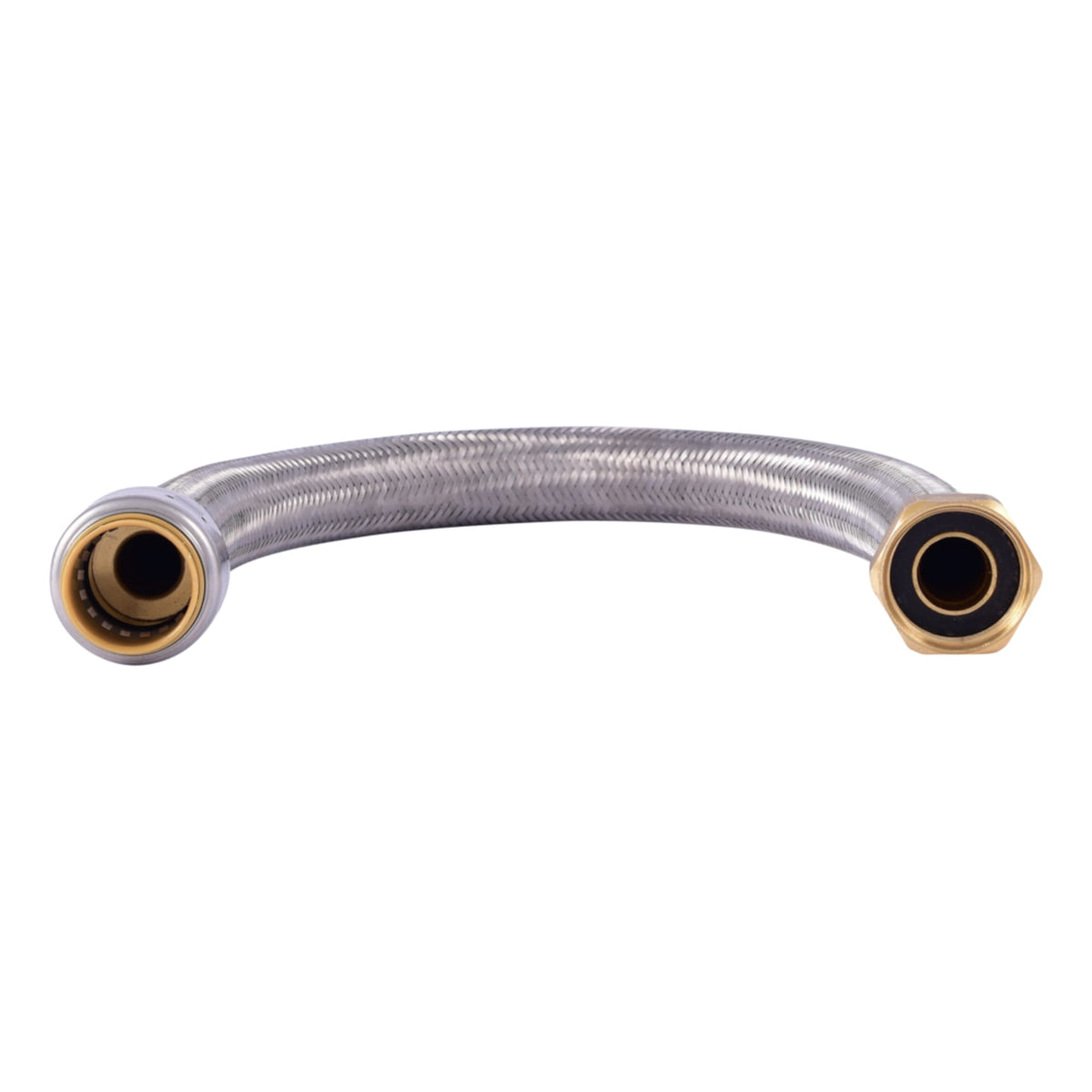UR3088FX18 3/4" x 3/4" x 18" Max Stainless Steel Braided Water Heater Connector - (PTC x FIP)
