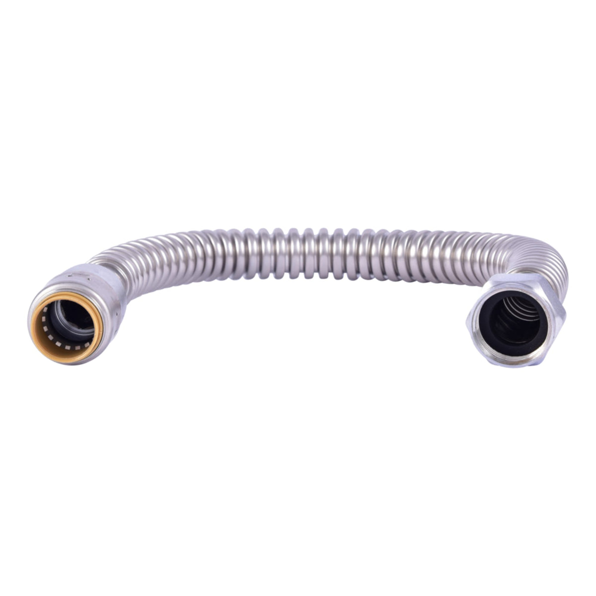 URSS3088FX18 3/4" x 3/4" x 18" Max Corrugated Water Softener Connector - (PTC x FIP)