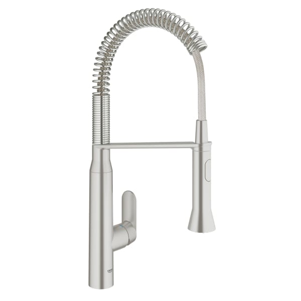 31380DC0 K7 Medium Single-Handle Semi-Pro Dual Spray Kitchen Faucet 1.75 GPM in SUPERSTEEL