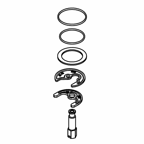 42400000 Mounting Set in CHROME