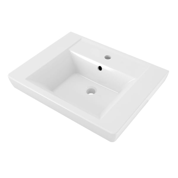 0641001.020 Boulevard® Center Hole Only Pedestal Sink Top White