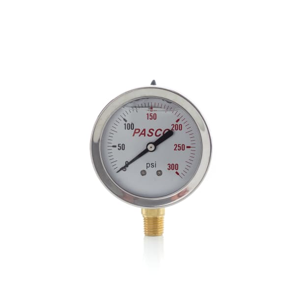 1777 2-1/2" 300 PSI Glycerine Gauge Liq Filld