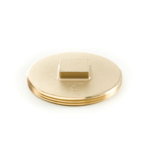 1851 4" SO CD Brass Clean Out Plug - RH