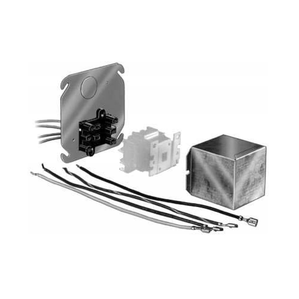 Q633A1007/U Plate-Mounted Relay Receptacle, 8 Leadwires