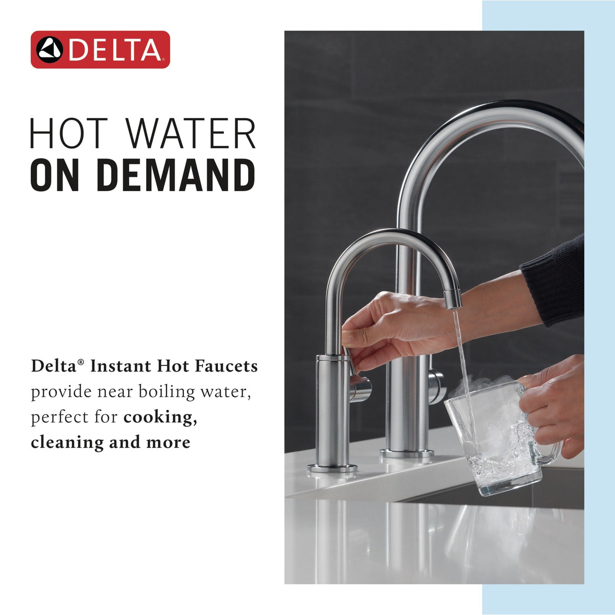 1930LF-H-AR Contemporary Round Instant Hot Water Dispenser Arctic Stainless