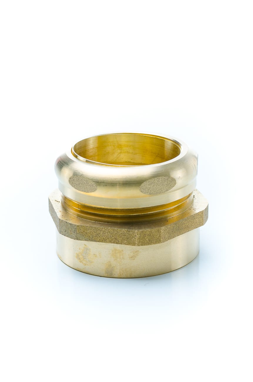 1947 1-1/2" Slip Joint x FIP Brass Waste Connector