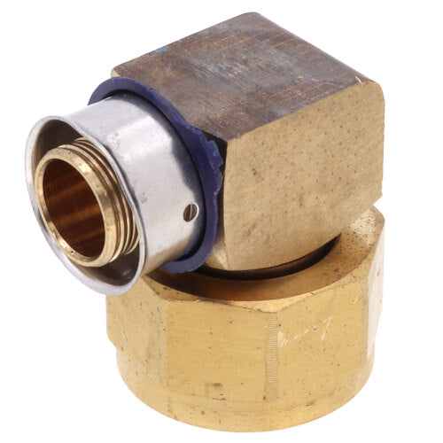 97150 3/4" PEX PureFlow Press Flare Adapter (Press x Flare) - Brass
