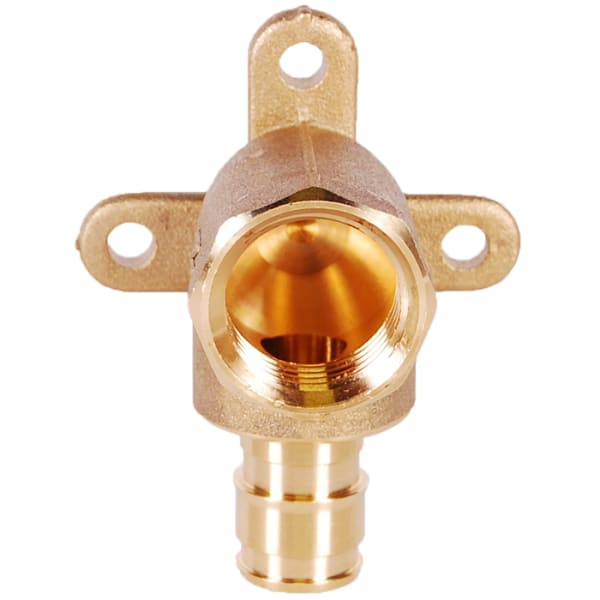 302-235NL 1/2" PEX Drop Ear Elbow (Expansion(F1960) x FIP) - Brass