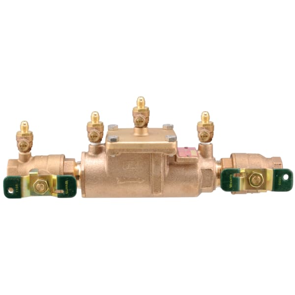 0063232 1" Lead Free Double Check Valve Backflow Preventer Assembly, Quarter Turn Shutoff, Single Top Entry