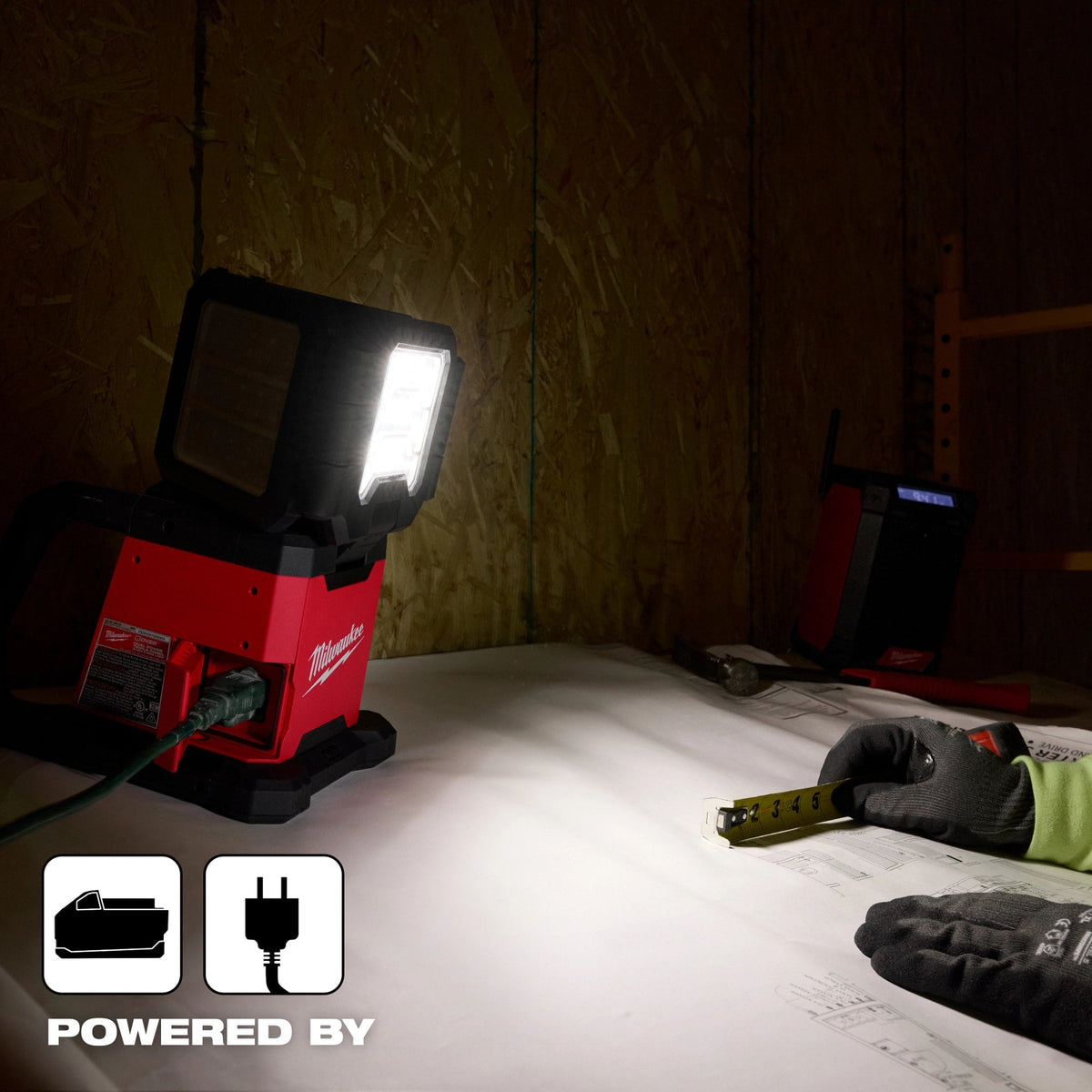 2368-20 M18™ ROVER™ Dual Power Triple-Panel Flood & Area Light