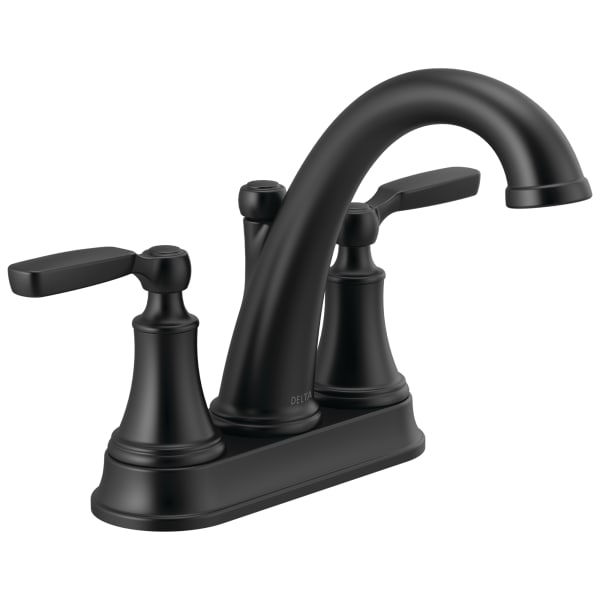 2532LF-BLMPU Woodhurst™ Two Handle Centerset Bathroom Faucet Matte Black