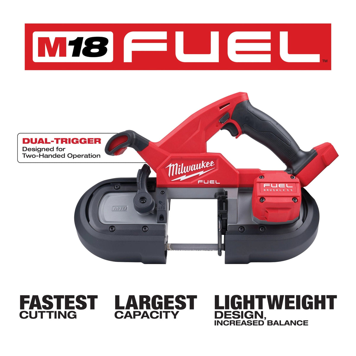 2829S-20 M18 FUEL™ Compact Dual-Trigger Band Saw (Tool-Only)