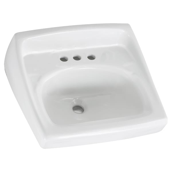 0356015.020 Lucerne Wall-Hung Sink With 8-Inch Widespread White
