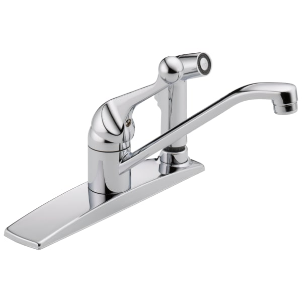 300 Series Single Handle Kitchen Faucet with Integral Spray Chrome 300LF-WF