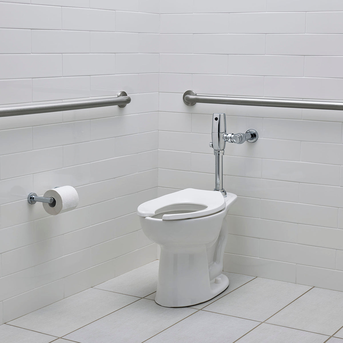 5901110T.020 Commercial Heavy Duty Open Front Elongated Toilet Seat With EverClean® Surface White