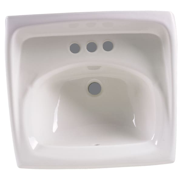 0355012.020 Lucerne Wall-Hung Sink With 4-Inch Centerset White