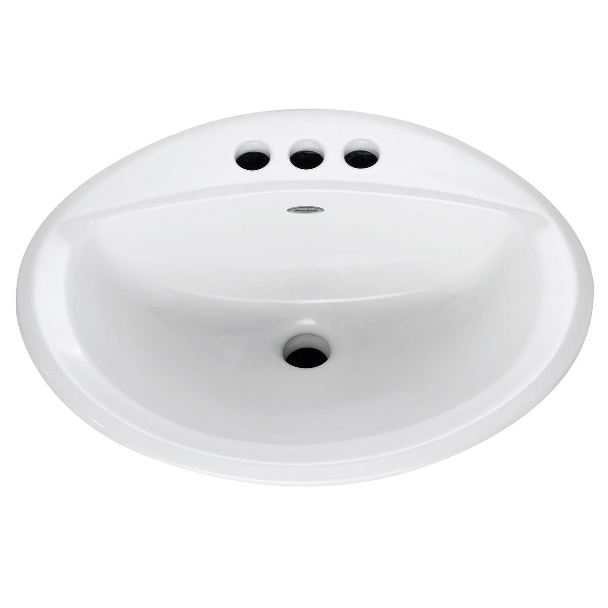 0476928.020 Aqualyn® Drop-In Sink With 4-Inch Centerset Less Overflow White