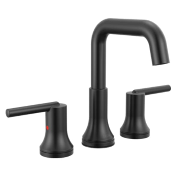 Trinsic® Two Handle Widespread Bathroom Faucet Matte Black 3554-BLMPU-DST