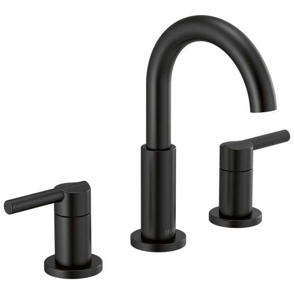 35749LF-BL Nicoli® Two Handle Widespread Bathroom Faucet Matte Black