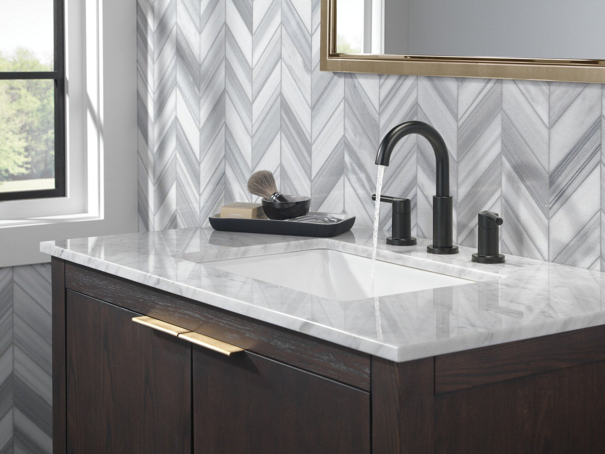 35749LF-BL Nicoli® Two Handle Widespread Bathroom Faucet Matte Black
