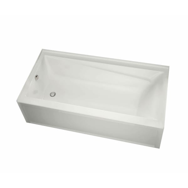 105512-000-001-001 Exhibit 6032 IFS AFR Acrylic Alcove Left-Hand Drain Bathtub in White
