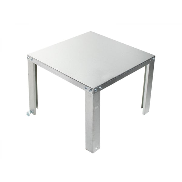WHS-1 UNassembled Water Heater Stand - 21"W. x 21"D. x 18"H., 18GA., 650# RATING