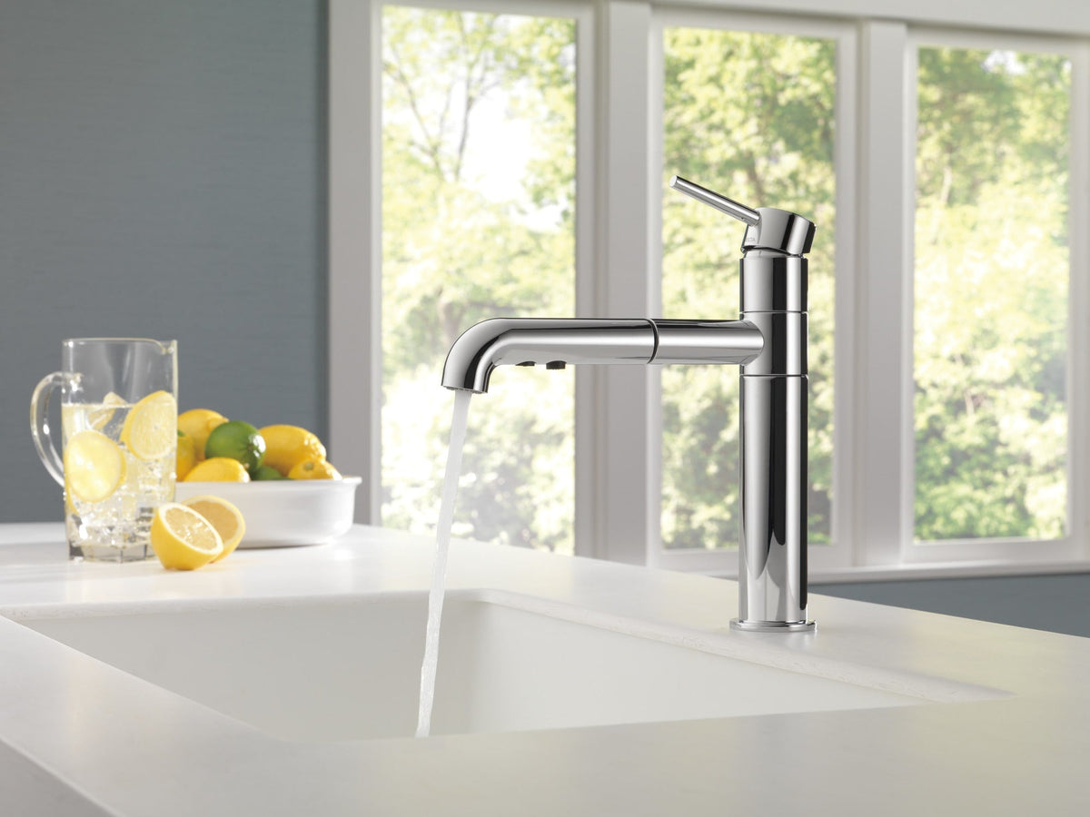 4159-DST Trinsic® Single Handle Pull-Out Kitchen Faucet Chrome