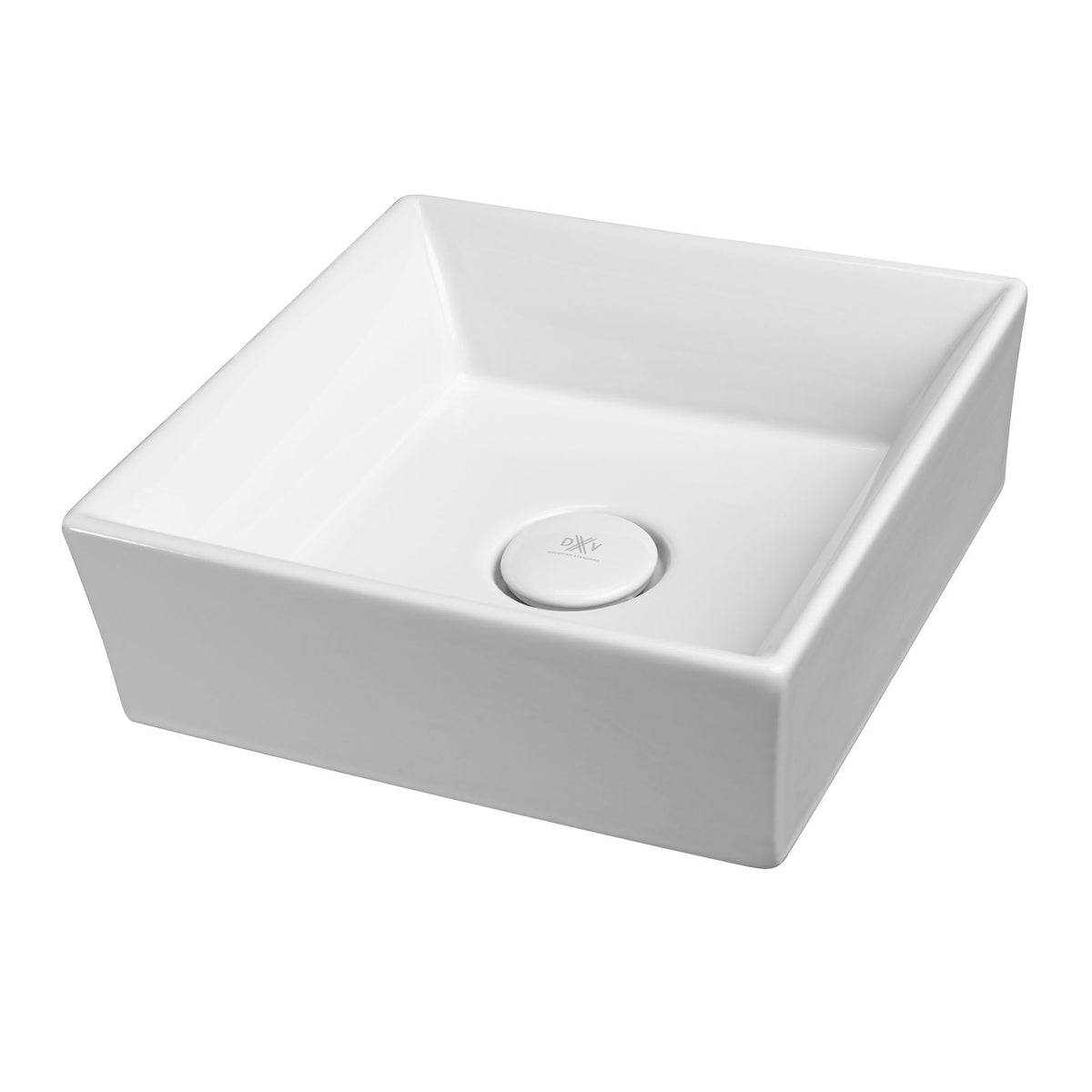 D20085015.415 POP® Square Vessel Sink in CANVAS WHITE