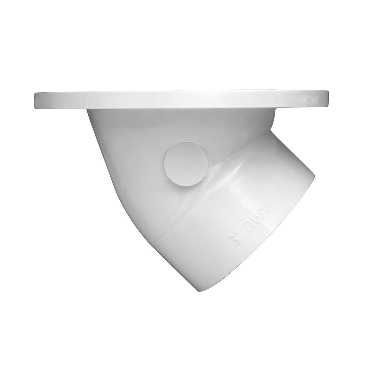 43816 3 in. or 4 in. PVC 45° Closet Flange with Plastic Ring without Test Cap