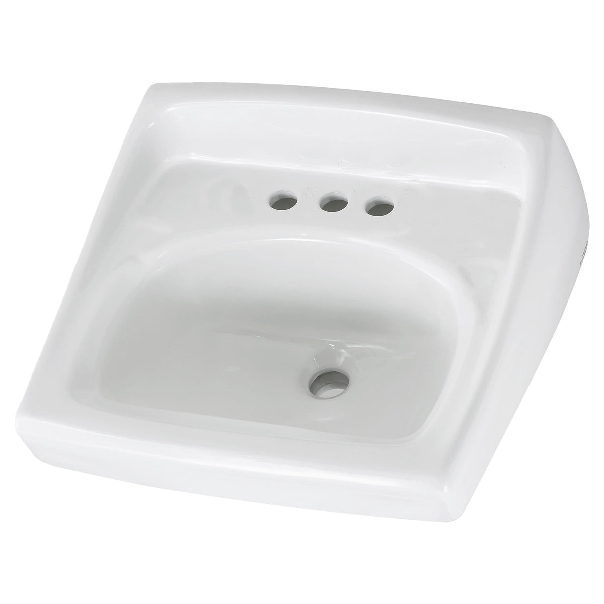 0356015.020 Lucerne Wall-Hung Sink With 8-Inch Widespread White