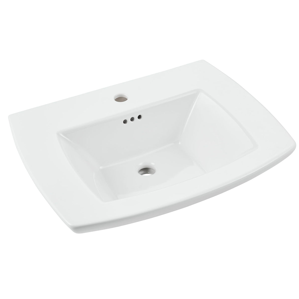 0445001.020 Edgemere® Center Hole Only Pedestal Sink Top White