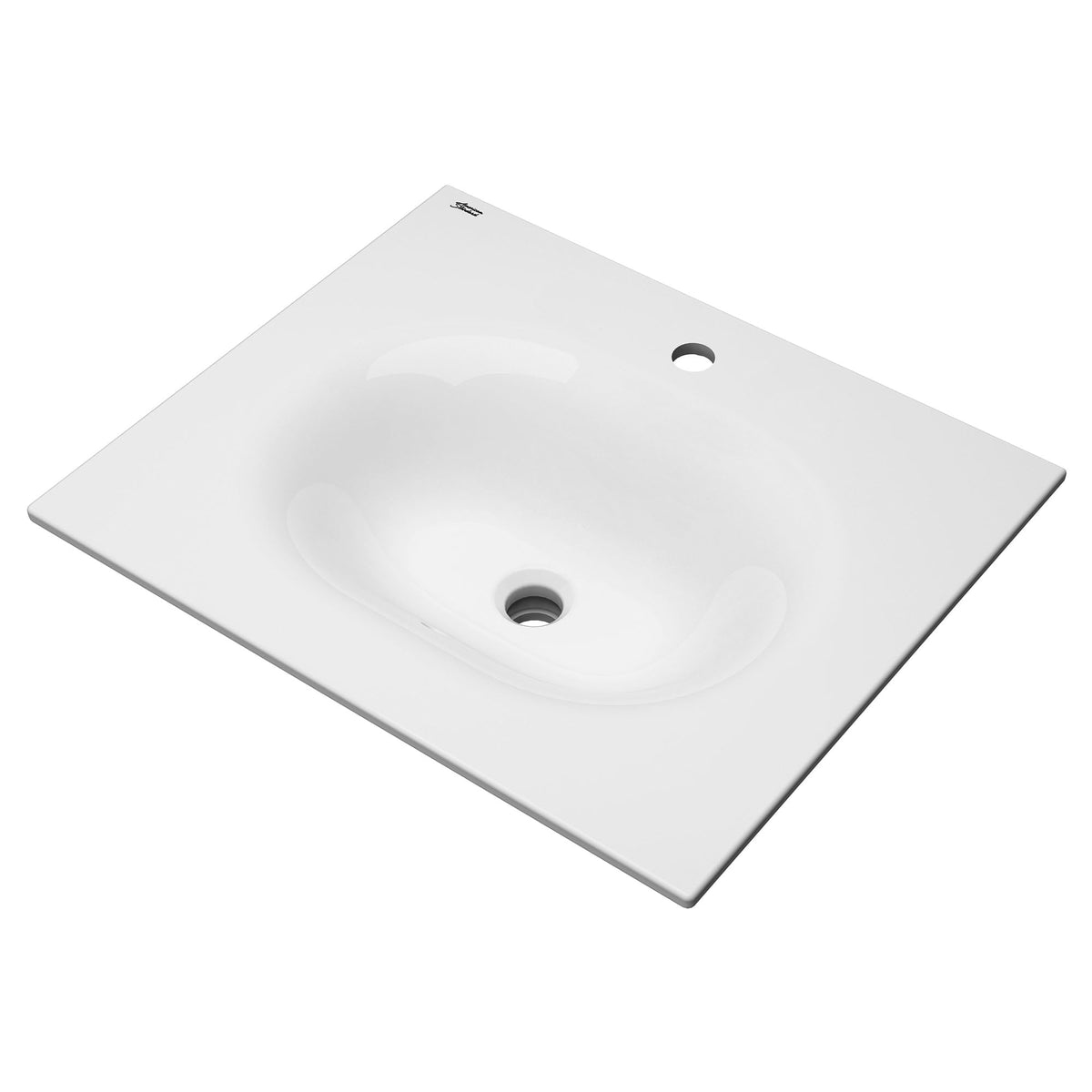 1297001.020 Studio® S 24-Inch Vitreous China Vanity Sink Top Center Hole Only White