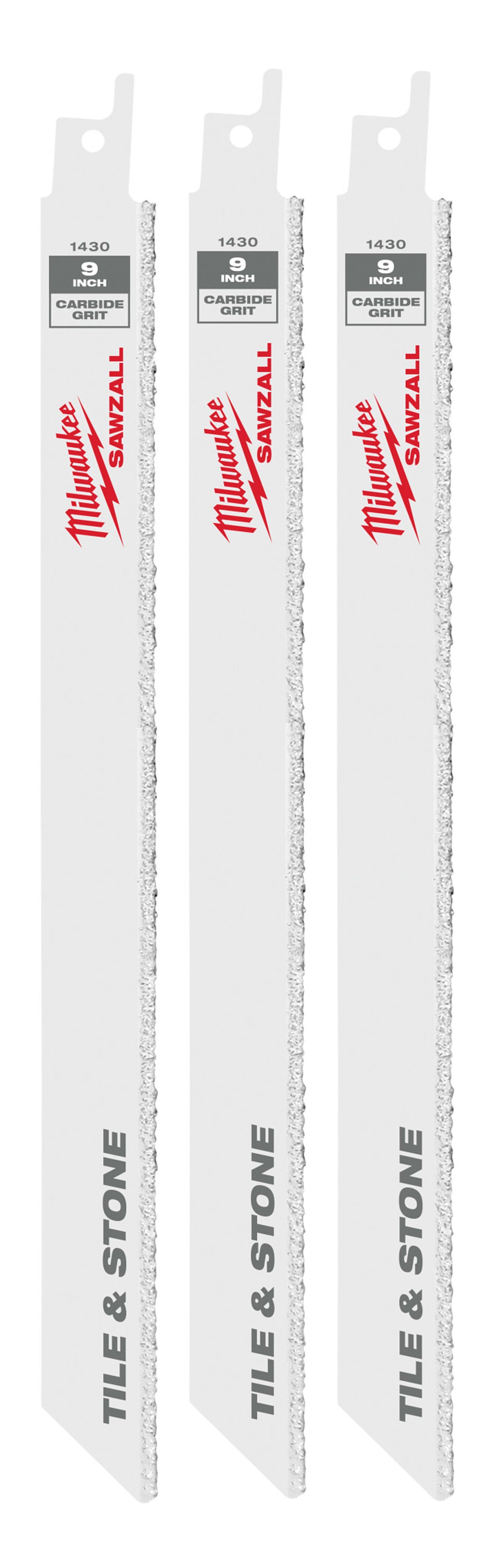 48-00-1430 9" Carbide Grit SAWZALL® Blade (3 Pack)