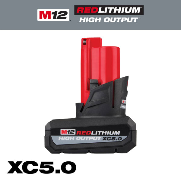 48-11-2450 M12™ REDLITHIUM™ HIGH OUTPUT™ XC5.0 Battery Pack