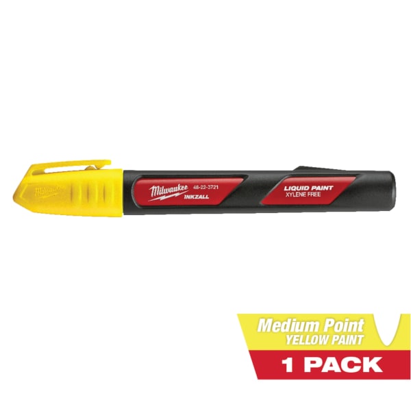 48-22-3721 INKZALL™ Yellow Liquid Paint Marker