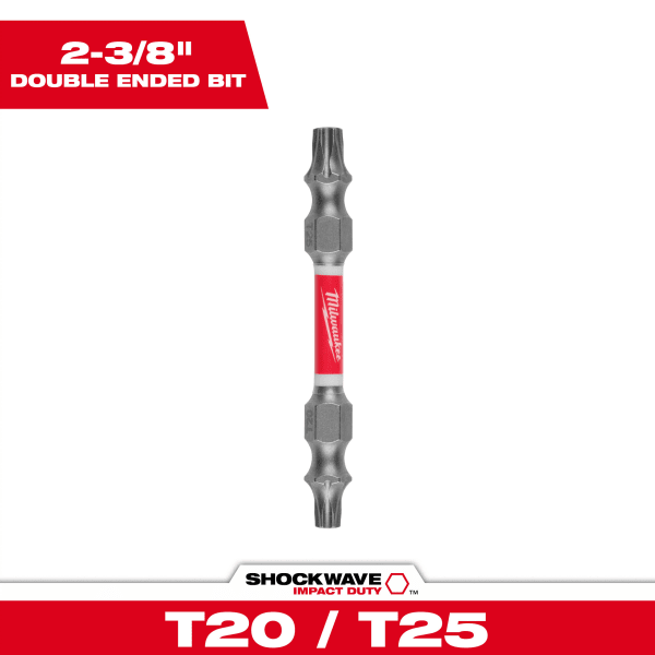48-32-4313 SHOCKWAVE™ T20/T25 Impact Duty Double Ended Bit