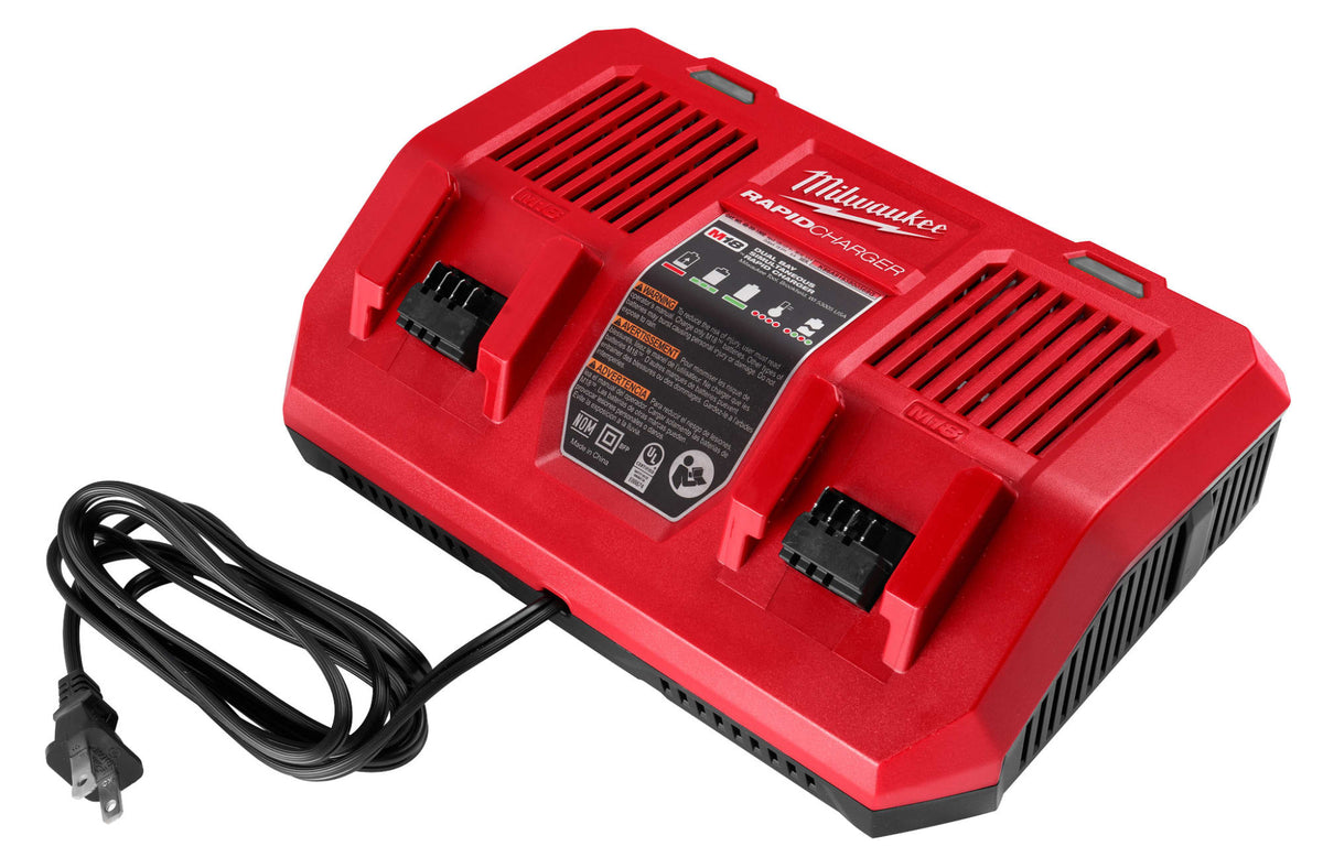 48-59-1802 M18™ Dual Bay Simultaneous Rapid Charger