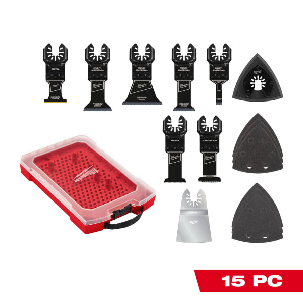 49-10-9114 15 Piece Universal Fit Oscillating Multi-Tool Blade Set