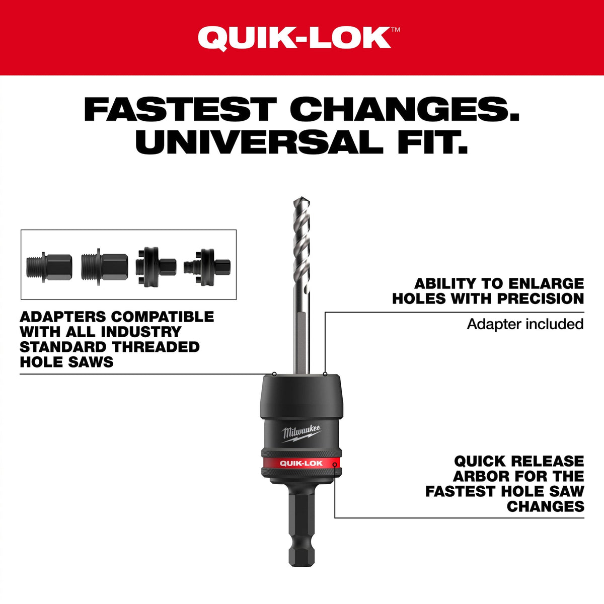 49-56-7545 5 Piece 3/8" QUIK-LOK™ Arbor Set