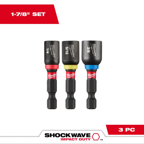 49-66-4561 3 Piece SHOCKWAVE™ Impact Duty 1-7/8" Magnetic Nut Driver Set