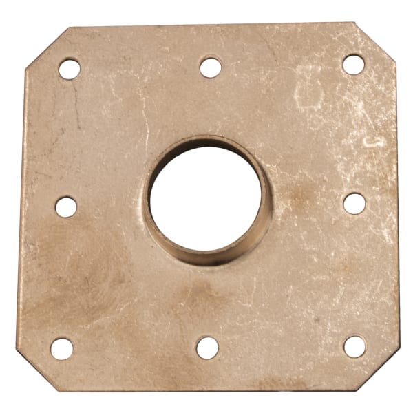 505-24 1/2" Copper Tube Flat Solder Brackets 8 Pre Drilled Holes 1/8"