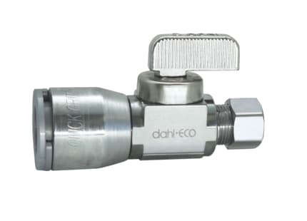 511-QG3-31 1/2" x 3/8" Straight Stop (Push On x Compression)