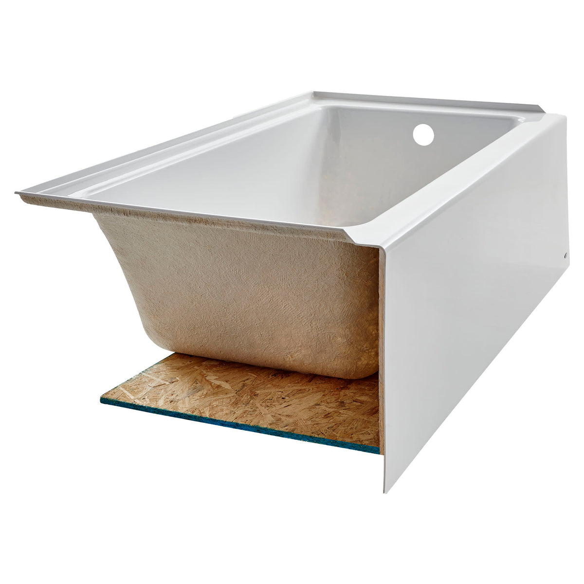 2946102.020 Studio® 60" x 32" Integral Apron Bathtub With Right-Hand Drain White