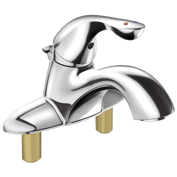 525LF-MPU Classic Single Handle Centerset Bathroom Faucet with City Shanks Chrome