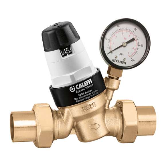 535341HA PressCal Pressure Reducing Valve, 1/2" Female NPT with Pressure Gauge, ASSE 1003, Low Lead