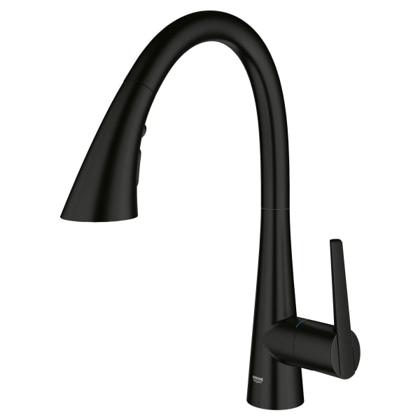 322982433 Single-Handle Pull Down Kitchen Faucet Triple Spray 1.75 GPM in MATTE BLACK