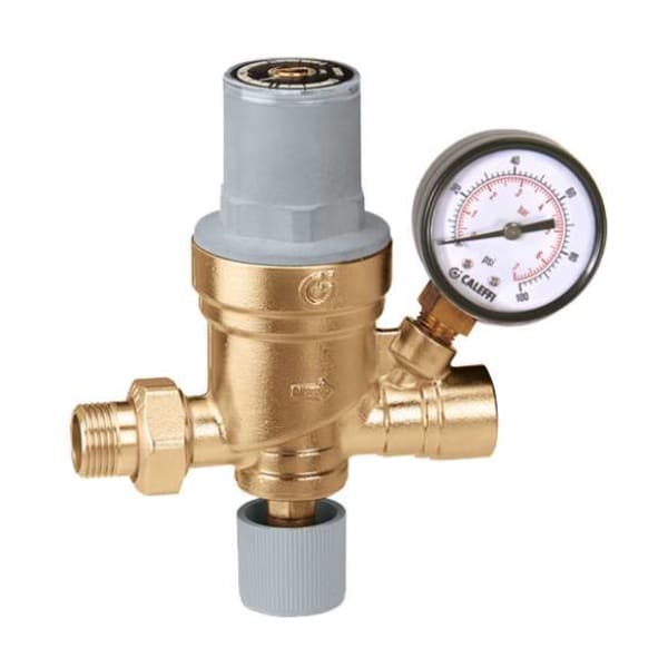 North America 553649A AutoFill™ 1/2"Sweat Inlet X 1/2" NPT Outlet w/ Pressure Gauge