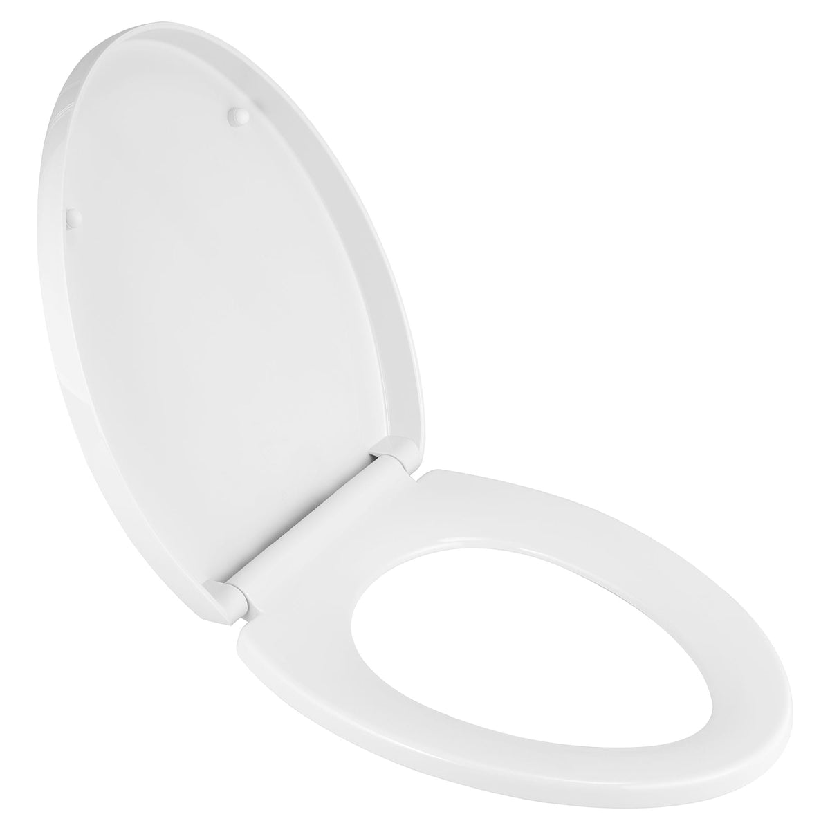5025A15G.415 Contemporary Elongated Closed Front Toilet Seat in CANVAS WHITE